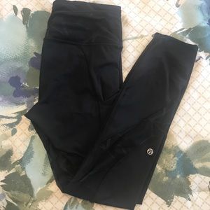 🖤Lululemon Black Pants with Lace sz 6🖤